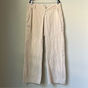 Prana Light Soft Yellow Low rise Hiking Pants, size XL
